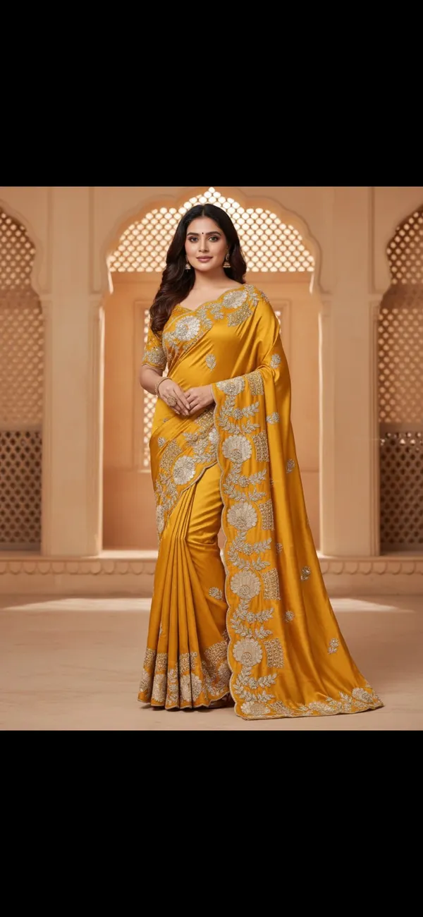 Yellow_Silk_Premium_Saree_For_Women