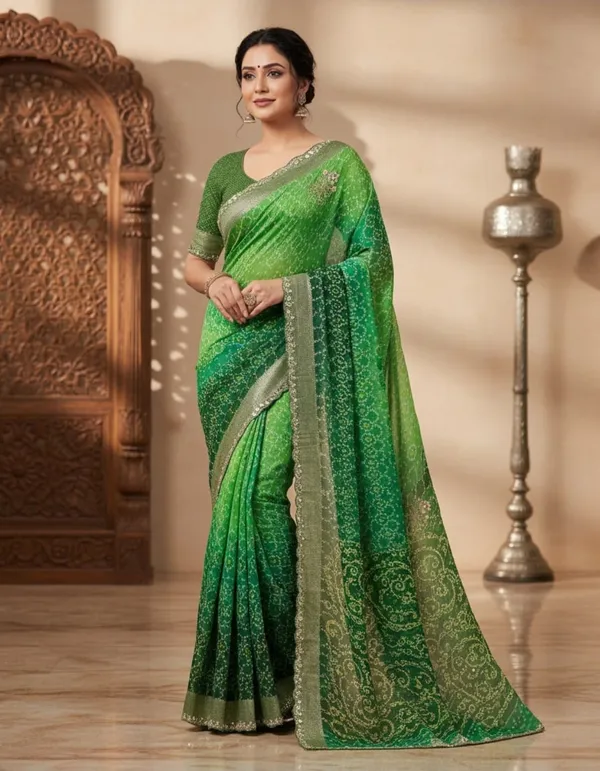 Red_And_Orange_Chiffon_Premium_Saree_For_Women