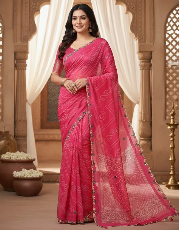 Pink_Chiffon_Premium_Saree_For_Women