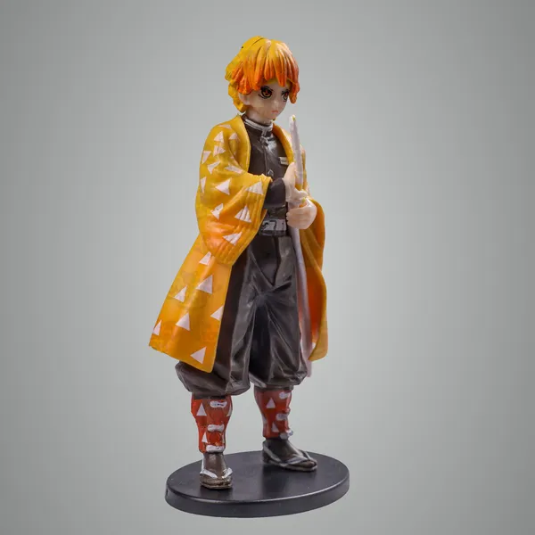 Yellow_Pvc_Plastic_Demon_Slayer_Zenitsu_Standing_Action_Figure_-_15_Cm