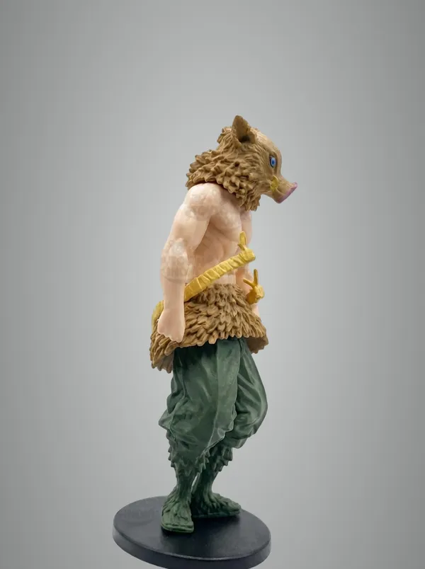 Brown_Pvc_Plastic_Demon_Slayer_Inosuke_Standing_-_15_Cm
