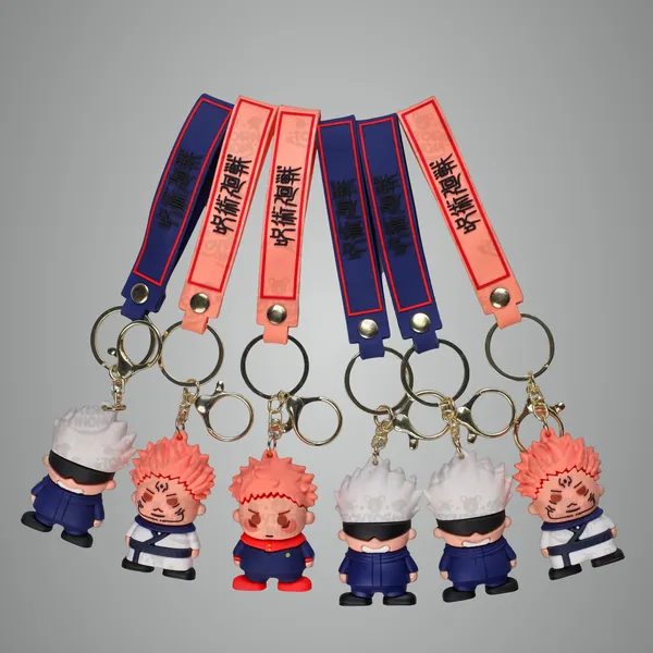 Blue_Pink_Rubber_Jujutsu_Kaisen_3D_Keychain_Set_-_4_Cm
