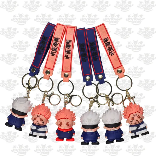 Blue_Pink_Rubber_Jujutsu_Kaisen_3D_Keychain_Set_-_4_Cm