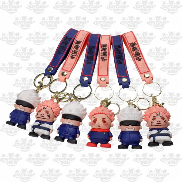 Blue_Pink_Rubber_Jujutsu_Kaisen_3D_Keychain_Set_-_4_Cm