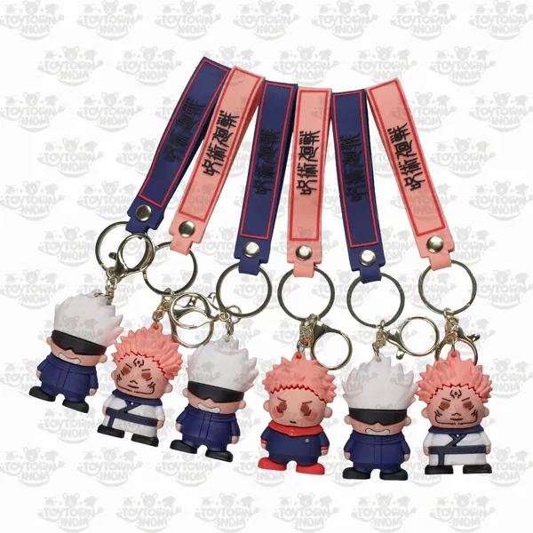 Blue_Pink_Rubber_Jujutsu_Kaisen_3D_Keychain_Set_-_4_Cm