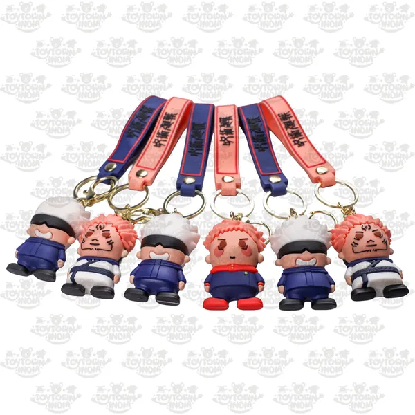 Blue_Pink_Rubber_Jujutsu_Kaisen_3D_Keychain_Set_-_4_Cm