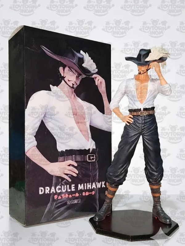 White_Pvc_Plastic_Dracule_Mihawk_Figure_With_Box_-_28.5_Cm