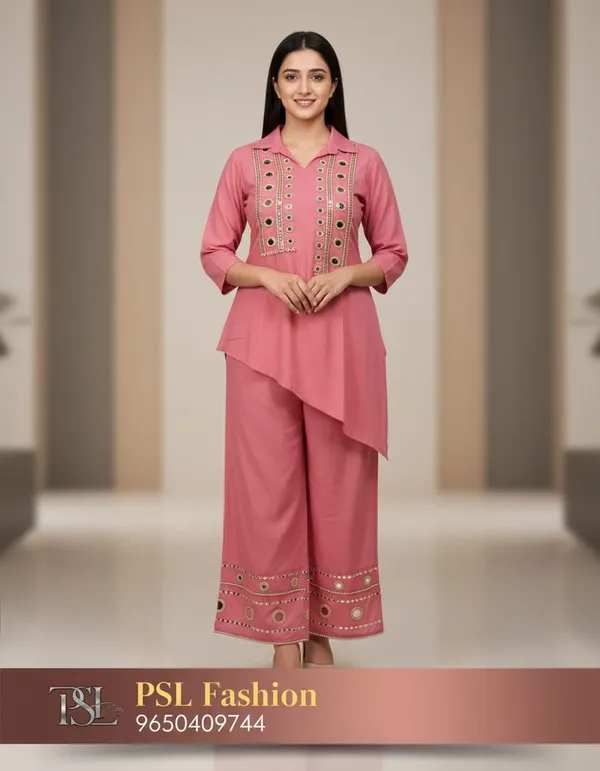 Pink_Premium_Chanderi_Silk_Kurta_With_Palazzo_Set_For_Women