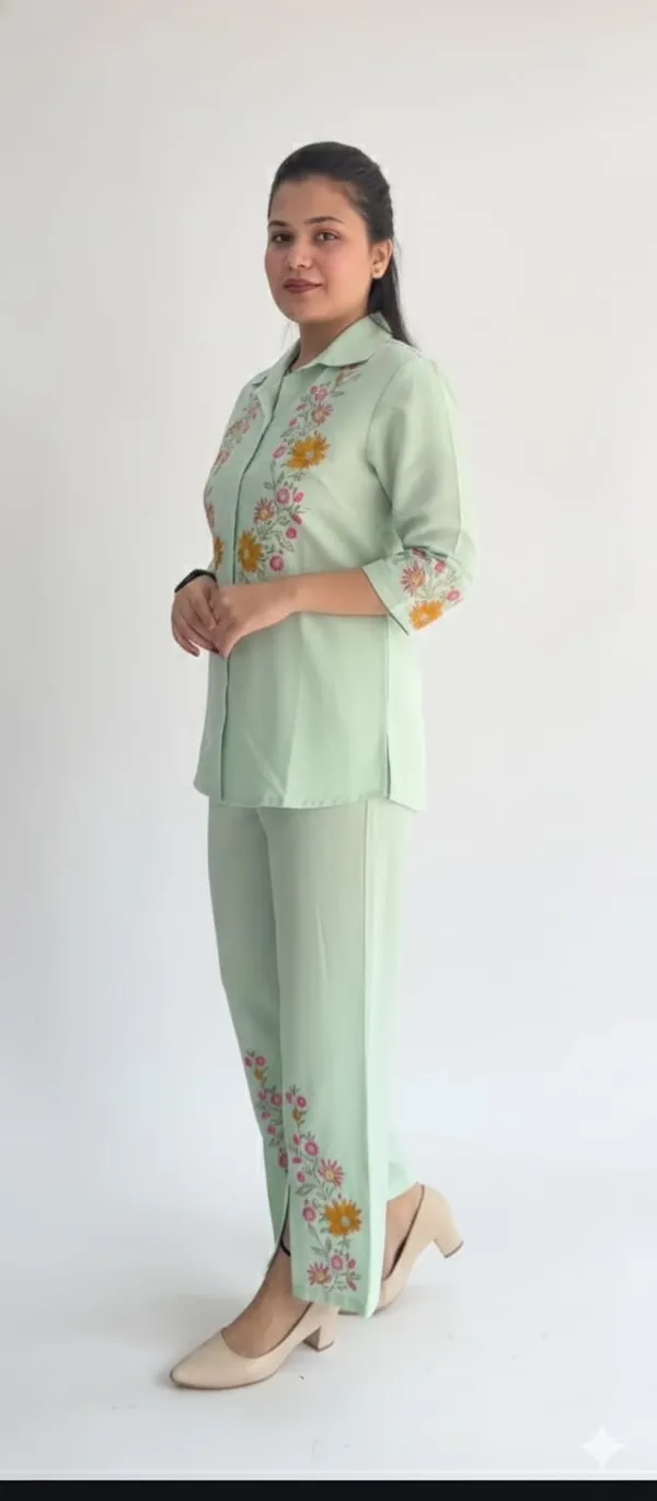 Mint_Green_Premium_Chanderi_Silk_Kurta_With_Pant_Set_For_Women