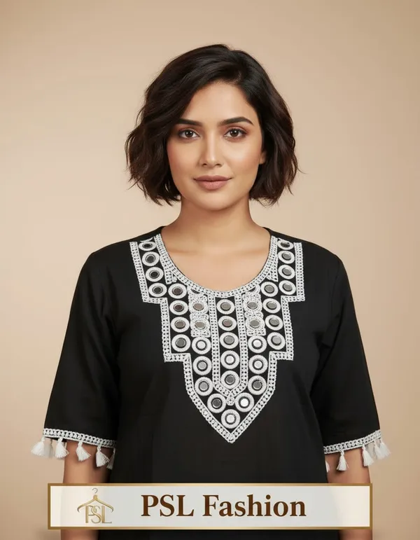 Black_Premium_Crepe_Fabric_Kurta_With_Palazzo_Set_For_Women