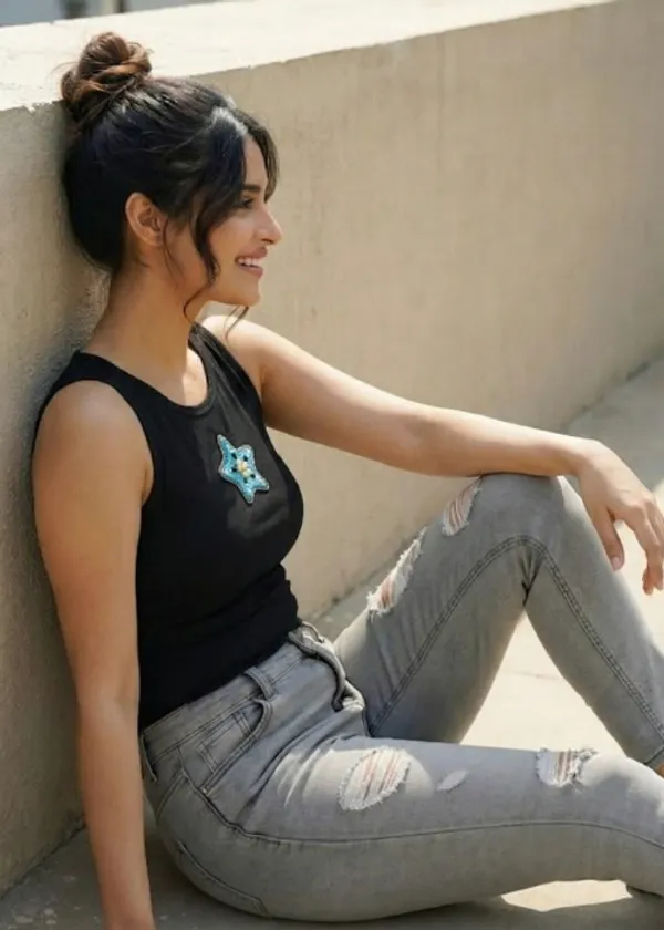 Black_Cotton_The_Celestial_Star_Beaded_Rib_Tank_Top_For_Women