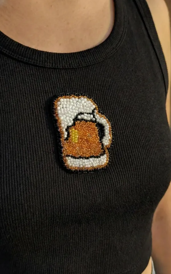 Black_Cotton_Beer_Mug_Beaded_Ribbed_Tank_Top_For_Women