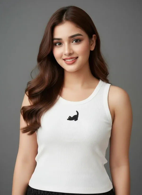 Pack_of_2_-_Ribbed_Cotton_Tank_Top_With_Embroidered_Fox_Motif_For_Women