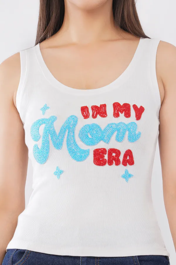 Women’s_White_Ribbed_Tank_Top_with_“In_My_Mom_Era”_Beaded_Embroidery_|_Sleeveless_Casual_Summer_Top_for_Women_&_Girls