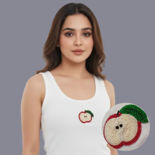 White_Cotton_Apple_Beaded_Tank_Top_For_Women