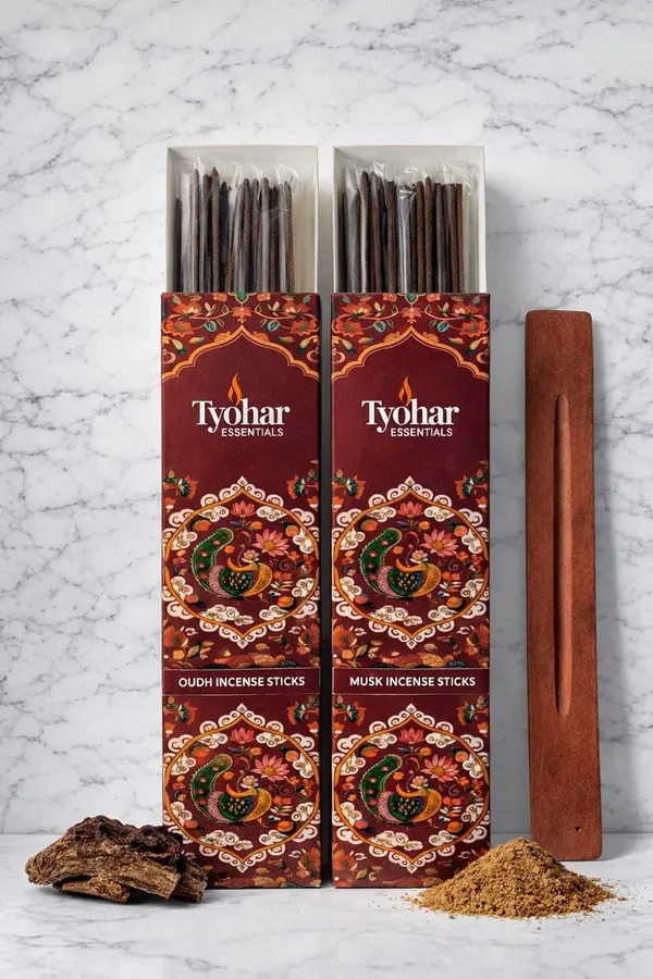 Pack_Of_2_Tyohar_Essential_Oudh_&_Musk_Incense_Sticks_|_Premium_Long-Lasting_Agarbatti_|_Rich_Woody_&_Musky_Aroma_|_Ideal_For_Puja,_Meditation_&_Home_Fragrance_Agarbatti_|_(40_Stick_Each)