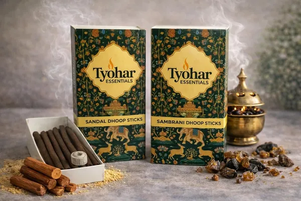 Pack_Of_2_Tyohar_Essential_Bambooless_Incense_Dhoop_Sticks_Sambrani_&_Sandalwood_|_Charcoal_Free_|_60_Count_|_Long-Lasting_Fragrance_For_Pooja_&_Home