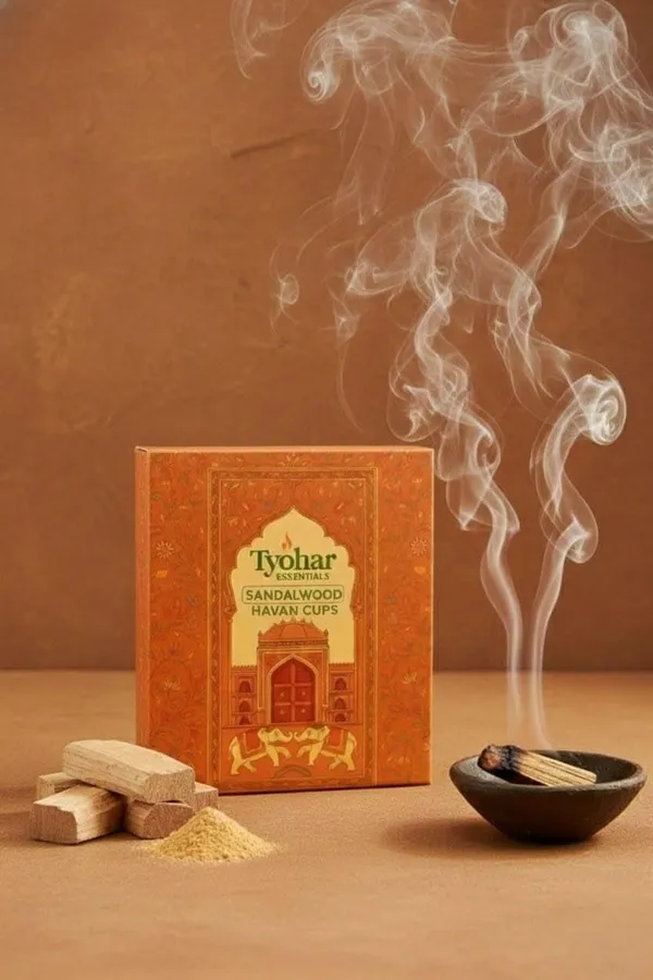 Pack_Of_2_Devotional_Sandalwood_&_Jasmine_Cow_Dung_Havan_Cup_Combo_|(15_Cups_Each)_|_Natural_Floral_Dhoop_Cups_For_Pooja_&_Spiritual_Rituals