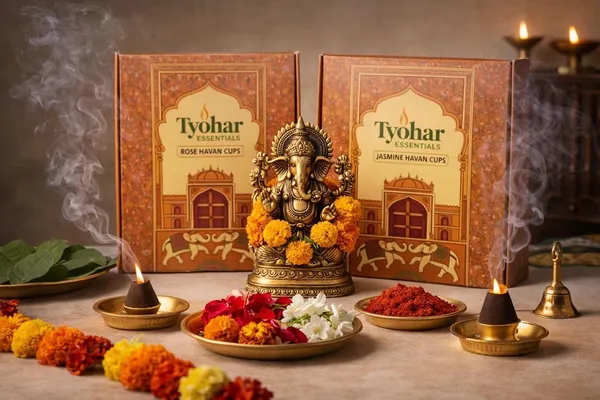 Pack_Of_2_Devotional_Rose_&_Jasmine_Cow_Dung_Havan_Cup_Combo_|__(15_Cups_Each)_|_Natural_Floral_Dhoop_Cups_For_Pooja,_Havan_&_Meditation
