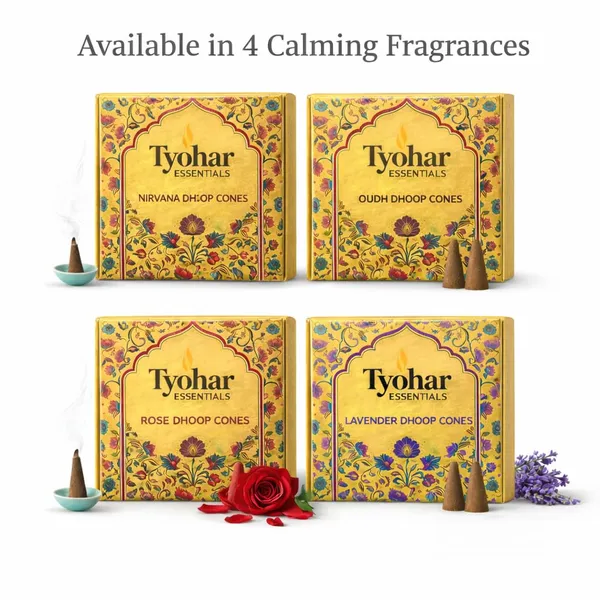 Pack_Of_4_Natural_Incense_Cones_Rose,_Nirvana,_Lavender,_Oudh_Special_Pack_Floral_Fragrances_I100%_Organic_Dhoop_Cones_Ichemical_&_Charcoal_Free_For_Pooja