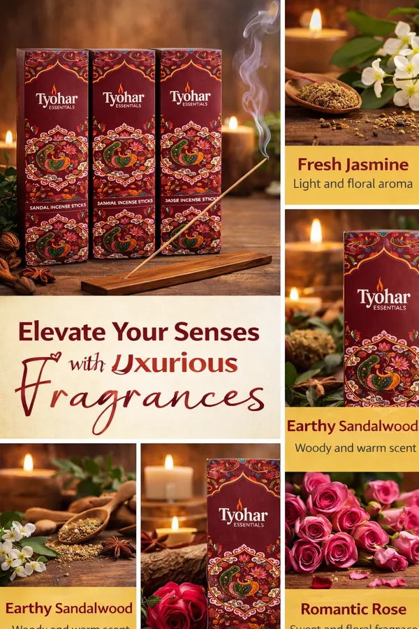 TYOHAR_ESSENTIALS_Organic_Incense_Sticks_Combo_Pack_Of_3_(3×40_Sticks)_–_Sandalwood,_Rose_&_Jasmine_