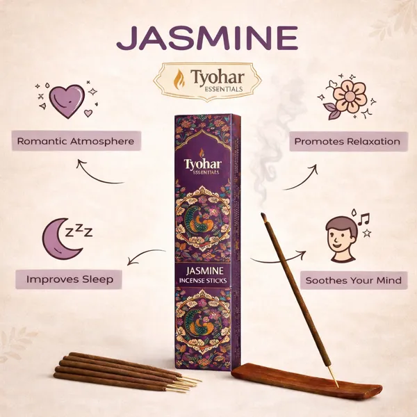 TYOHAR_ESSENTIALS_Organic_Incense_Sticks_Combo_Pack_Of_3_(3×40_Sticks)_–_Sandalwood,_Rose_&_Jasmine_