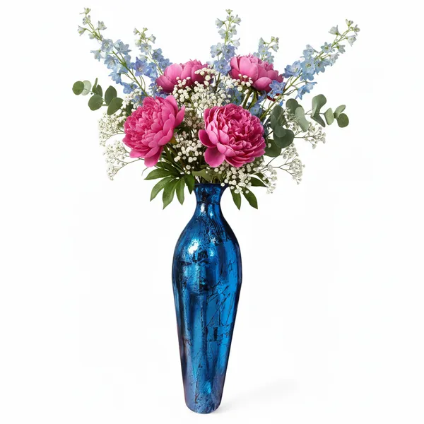 Blue_Iron_Flower_Vase_For_Displaying_Fresh_Or_Artificial_Flowers