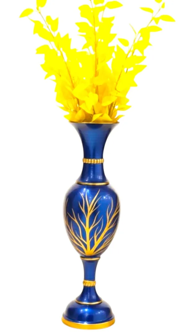Blue_Gold_Iron_Flower_Vase_For_Displaying_Fresh_Or_Artificial_Flowers