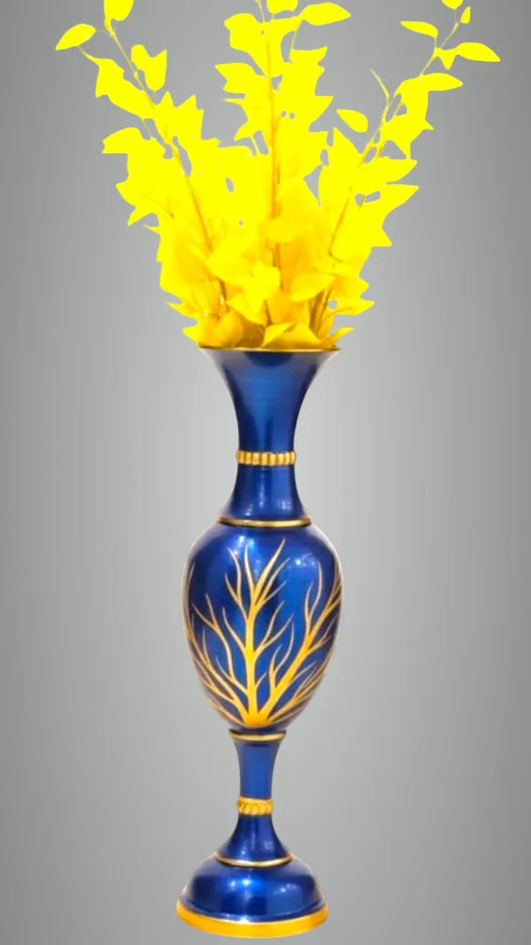 Blue_Gold_Iron_Flower_Vase_For_Displaying_Fresh_Or_Artificial_Flowers