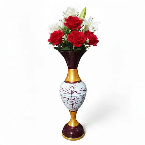 Brown_Gold_Iron_Flower_Vase_For_Displaying_Fresh_Or_Artificial_Flowers