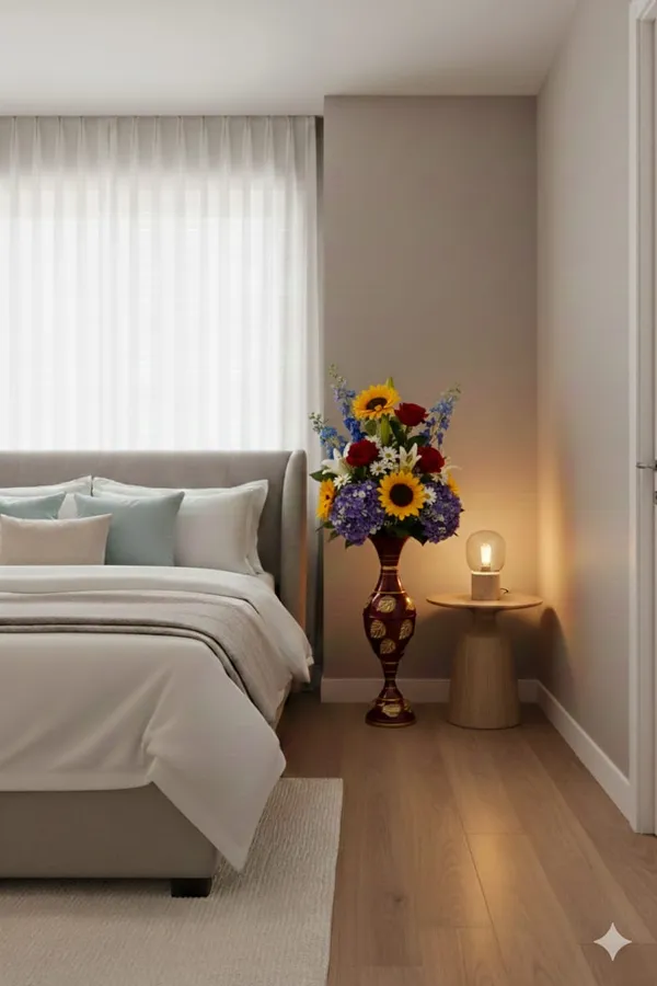 Brown_Golden_Iron_Flower_Vase_For_Displaying_Fresh_Or_Artificial_Flowers
