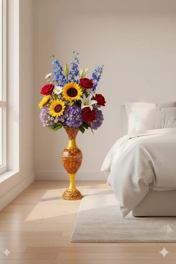 Brown_Iron_Flower_Vase_For_Displaying_Fresh_Or_Artificial_Flowers