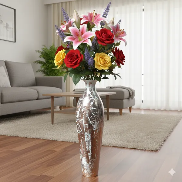 Copper_Iron_Flower_Vase_For_Displaying_Fresh_Or_Artificial_Flowers