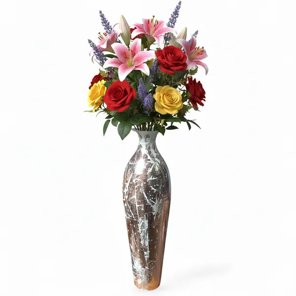 Copper_Iron_Flower_Vase_For_Displaying_Fresh_Or_Artificial_Flowers