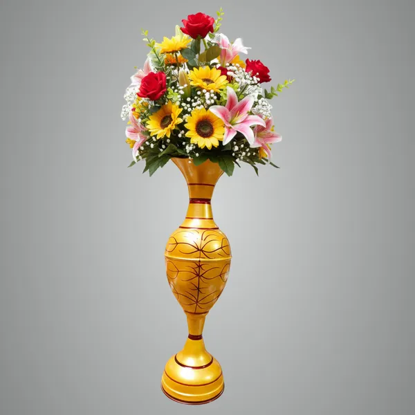 Golden_Iron_Flower_Vase_For_Displaying_Fresh_Or_Artificial_Flowers