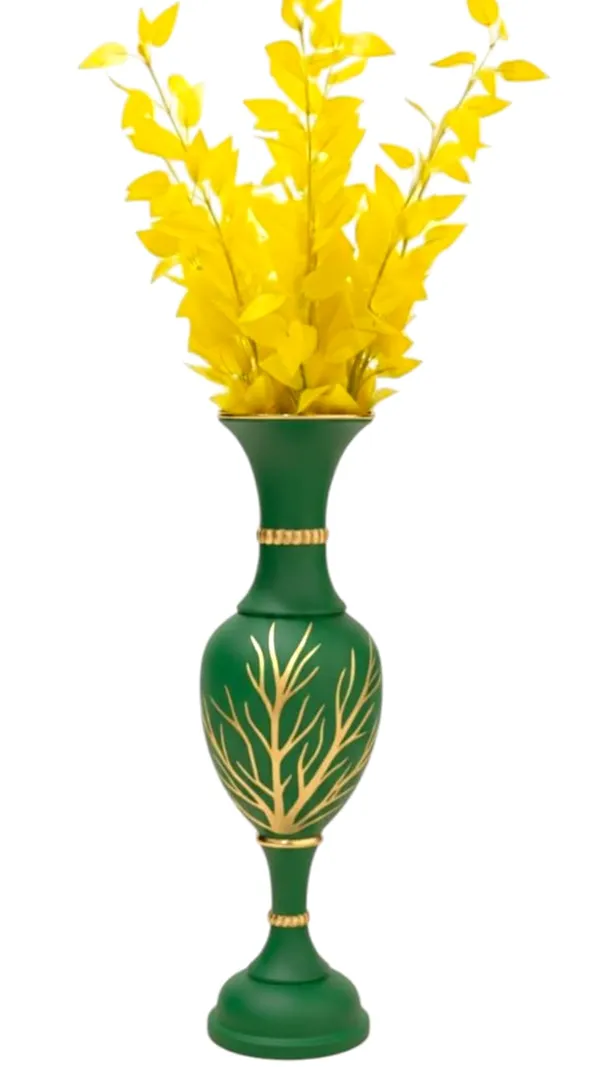 Green_Gold_Iron_Flower_Vase_For_Displaying_Fresh_Or_Artificial_Flowers