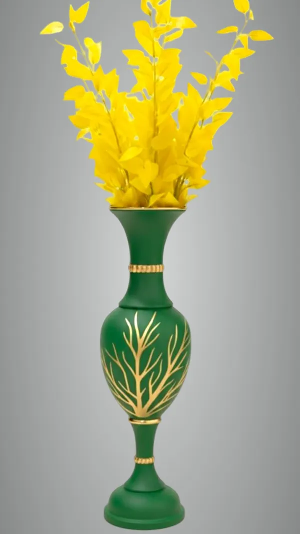 Green_Gold_Iron_Flower_Vase_For_Displaying_Fresh_Or_Artificial_Flowers