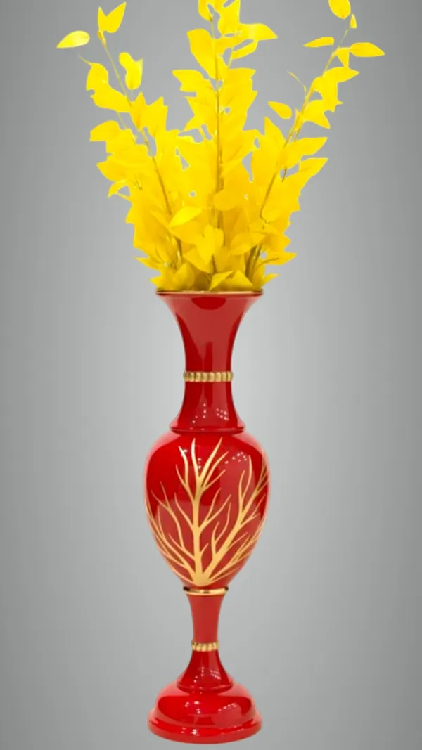 Red_Gold_Iron_Flower_Vase_For_Displaying_Fresh_Or_Artificial_Flowers