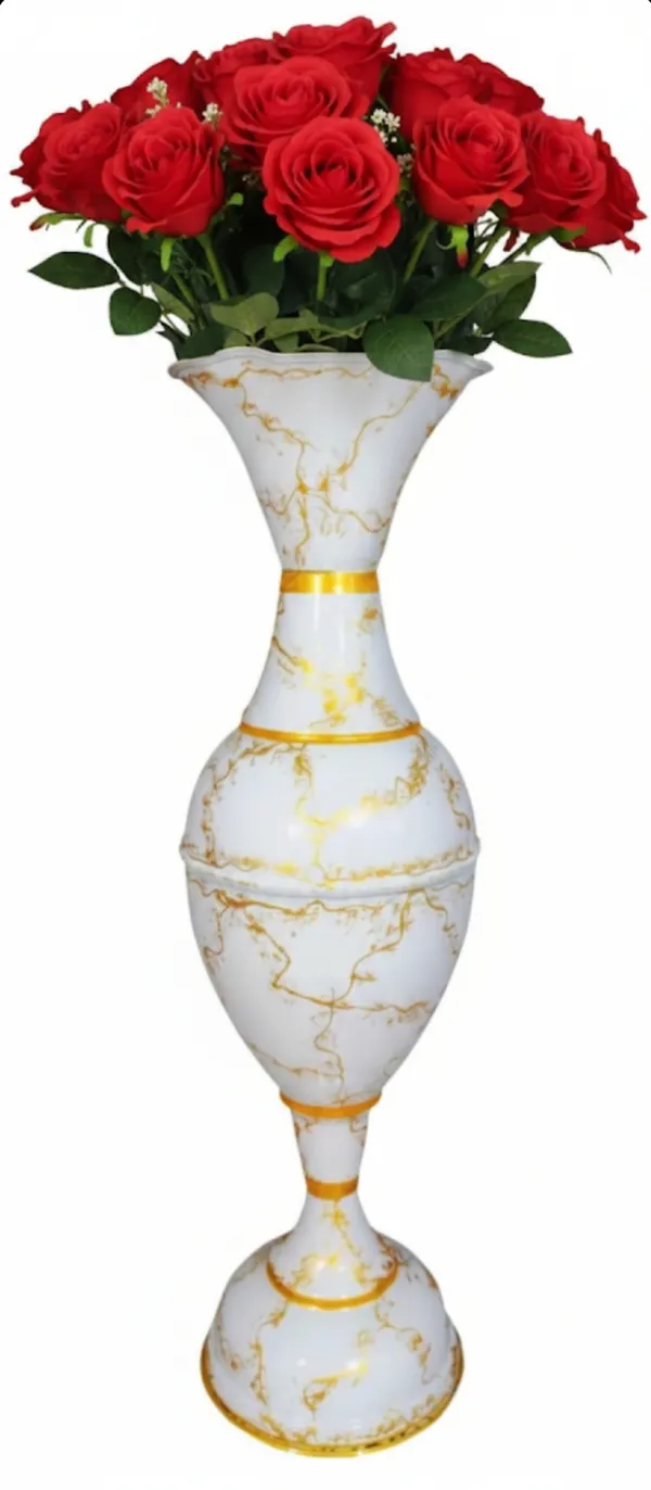 White_Gold_Iron_Flower_Vase_For_Displaying_Fresh_Or_Artificial_Flowers