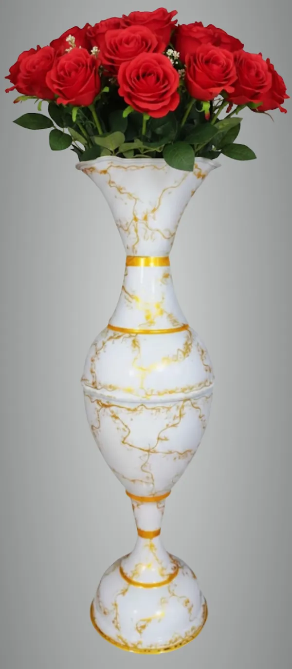 White_Gold_Iron_Flower_Vase_For_Displaying_Fresh_Or_Artificial_Flowers