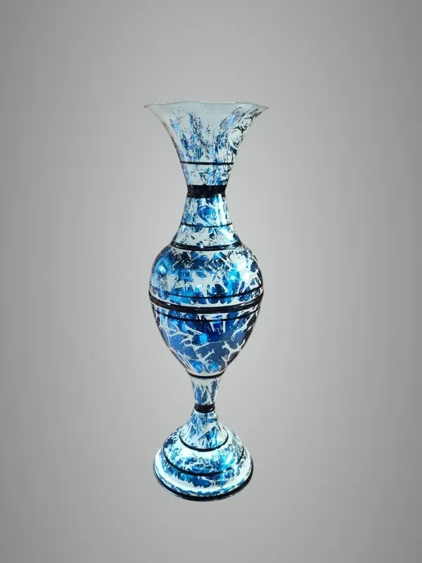 Blue_Iron_Flower_Vase_For_Displaying_Fresh_Or_Artificial_Flowers