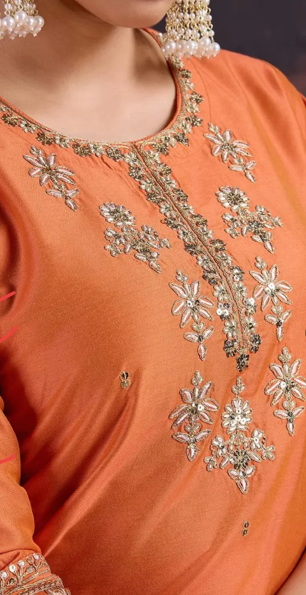 Orange_Designer_Kurti_Gharara_With_Dupatta_For_Women