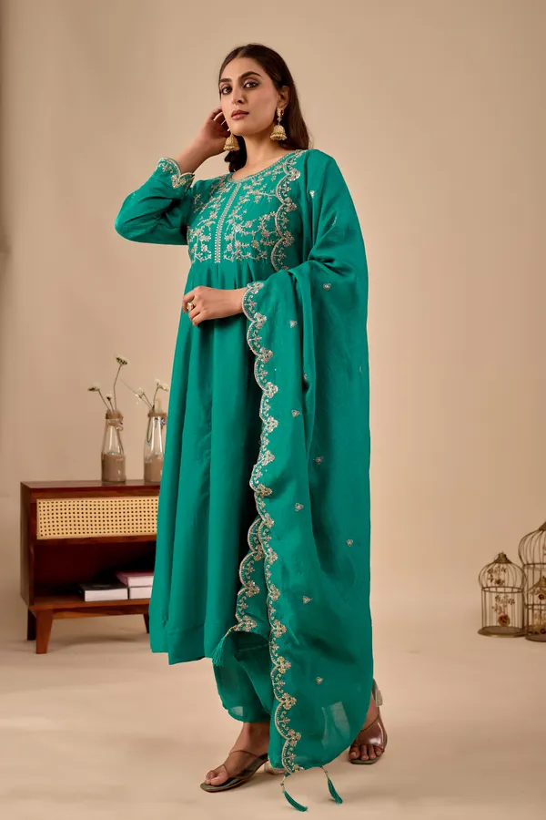 Rama_Designer_Anarkali_Kurti_Set_With_Dupatta_For_Women