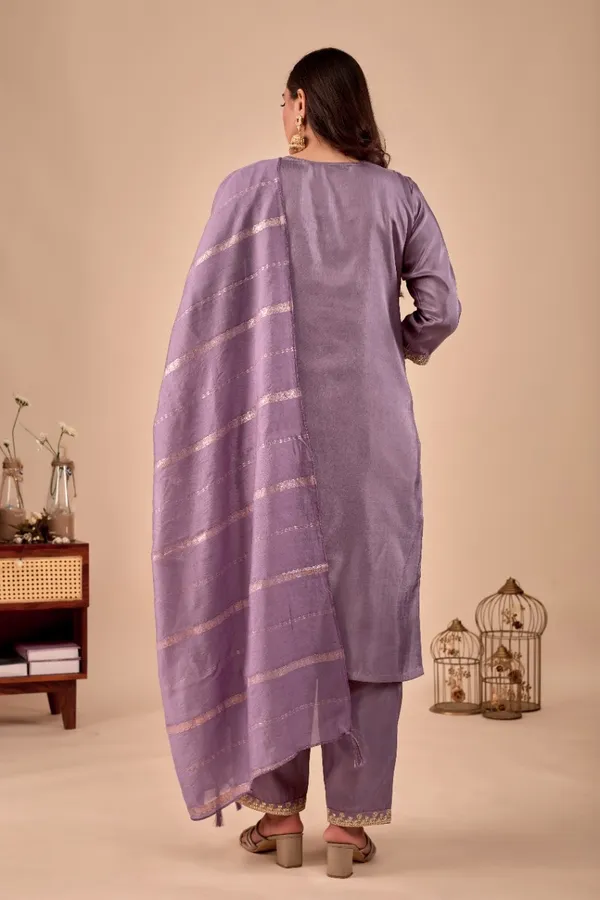 Lavender_Designer_Kurti_Pant_With_Dupatta_For_Women
