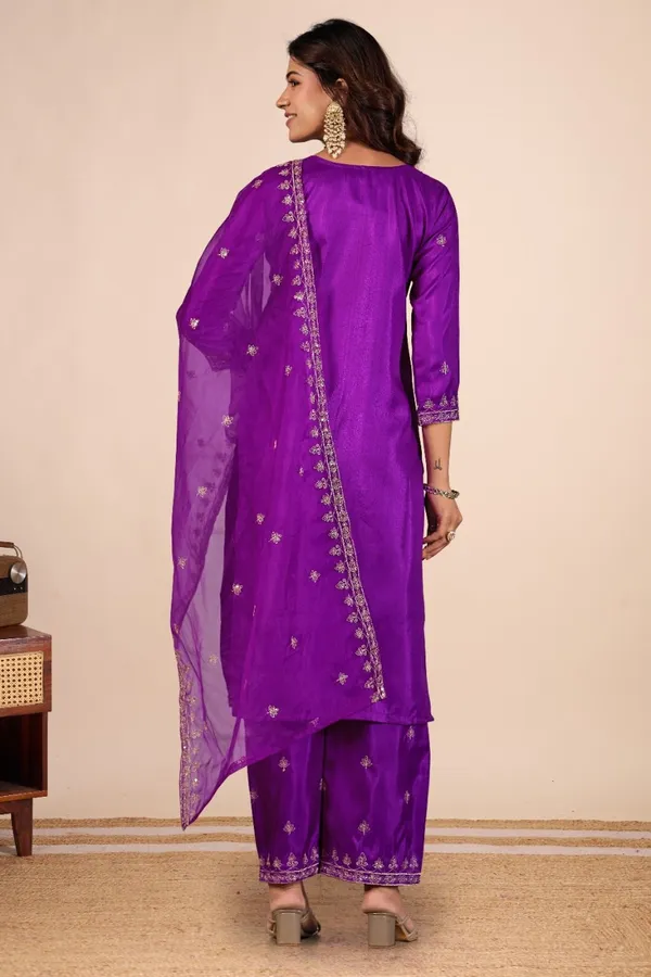 Purple_Designer_Kurti_Pant_With_Dupatta_For_Women