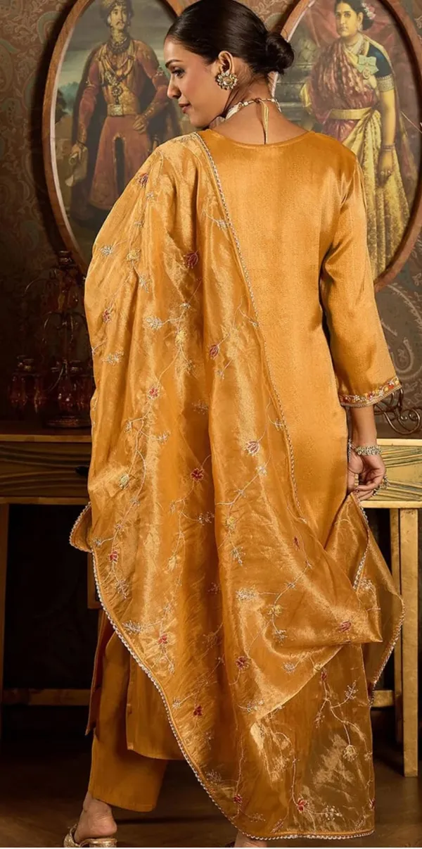Yellow_Designer_Kurti_Pant_With_Dupatta_For_Women