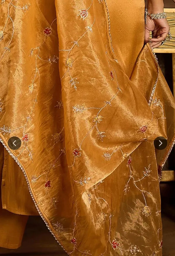Yellow_Designer_Kurti_Pant_With_Dupatta_For_Women