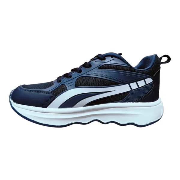 Black_And_White_Chunky_Platform_Running_Shoes_With_Wave_Sole_Design_For_Unisex