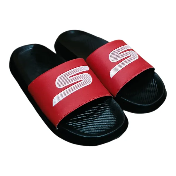 Red_And_Black_Casual_Slide_Sandals_For_Men