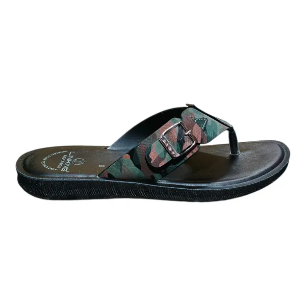 Camouflage_Print_Casual_Flip_Flop_Slippers_With_Buckle_Detail_For_Men